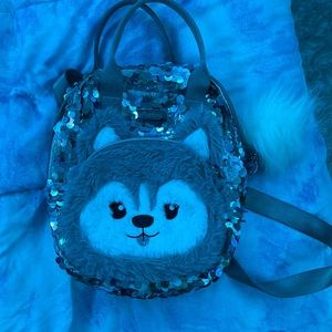 Silver justice mini backpack